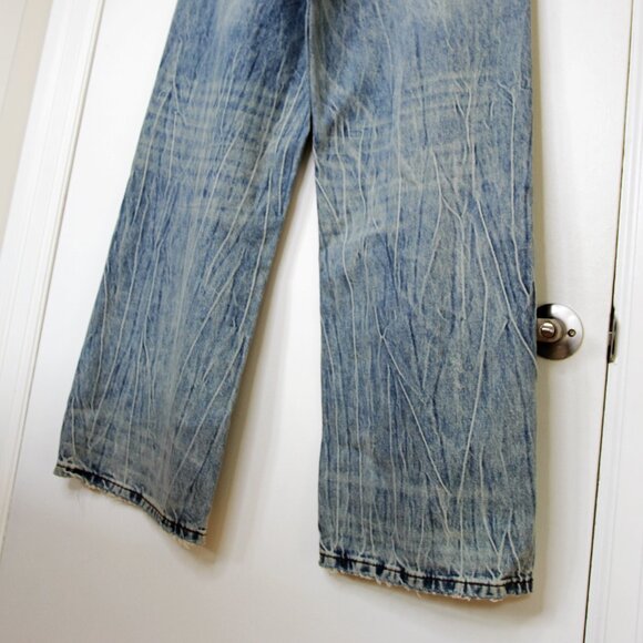 BNWT SS25 FOUND DISTRESSED FADED JEANS 32 - Picture 7 of 11